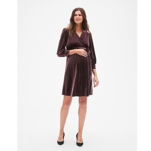 GAP maternity velvet dress, M
